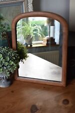 Vintage Wooden Framed Mirror /Heavy Wall Mirror Distressed (M) for sale  Shipping to South Africa