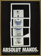 1999 Absolut MAKOS Christopher Makos botella foto arte vintage impresión anuncio segunda mano  Embacar hacia Mexico