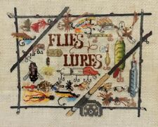 flies lures cross stitch for sale  Mont Clare