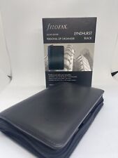 Filofax black leather for sale  Shipping to Ireland