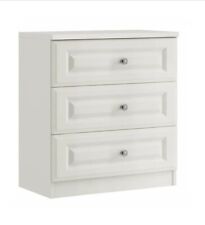 3-DRAWER CHEST OF DRAWERS - WHITE for sale  Shipping to South Africa