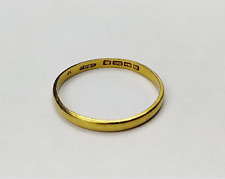 22ct YELLOW GOLD WEDDING RING. LADIES.  1.7 GRAMS. 1933. for sale  LIGHTWATER