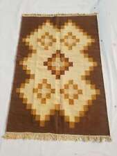 Usado, Tapete antigo charmoso escandinavo multicolorido casamento kilim 198x132cm comprar usado  Enviando para Brazil