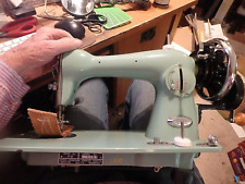 Used, 1F-  vintage heavy duty new home (JANOME) sewing machine model 70 seafoam green for sale  Shipping to South Africa