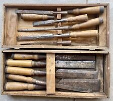 Fulton Bevel Edge Socket Chisel Set of 10 with Wooden Box for sale  Shipping to South Africa