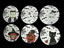 Temp-tations Placemats Halloween Pattern  Set of 6 Inside Outside Whimsy, used for sale  Shipping to South Africa