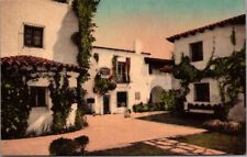 Postal De La Guerra Studios Santa Bárbara CA coloreada a mano Albertype década de 1930 segunda mano  Embacar hacia Mexico