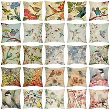 Funda de almohada decorativa para pájaros 18x18 pulgadas flores funda de almohada funda de cojín segunda mano  Embacar hacia Argentina
