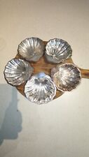 BARKER BROTHERS SILVER on COPPER INDIVIDUAL NUT BON BON SHELL DISHES - SET OF 5 for sale  Shipping to South Africa