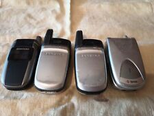 Lote de 4 teléfonos abatibles sin probar 3 Samsung 1 Sanyo, usado segunda mano  Embacar hacia Argentina