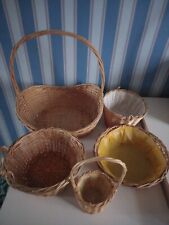 Hanging wicker planter for sale  NEW MALDEN