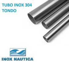 TUBO TONDO IN ACCIAIO INOX AISI 304 BARRA 2 MT da 6 a 76,1 mm MISURE IN POLLICI usato  Barletta