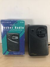 Usado, Antigo Rádio de Bolso AM/FM Optimus Radio Shack 12-794 na Caixa Original Preto BOM comprar usado  Enviando para Brazil