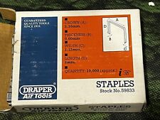 Draper 8mm staples for sale  PURLEY