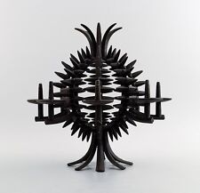 Jens H. Quistgaard 1919-2008. A circular, pineapple shaped candlestick of iron, used for sale  Shipping to Canada