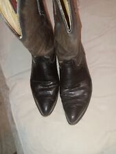 Frye Men's Black/Brown Leather Cowboy Western Rodeo Boots Pointed Toe Size 12, used for sale  Fayetteville