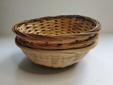 pieces 3 wicker baskets for sale  Custer
