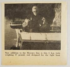 Used, 1949 Magazine Photo Mercury 5-HP Twin Outboard Motors for Light Boats for sale  Shipping to South Africa