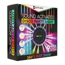 Som ativado 360 discoteca festa show de luzes com 9 padrões LED RGB ativados por música comprar usado  Enviando para Brazil