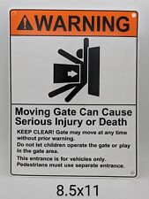 Moving gate warning for sale  Santa Clarita