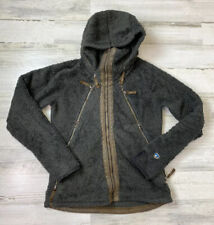 Kuhl Flight Fleece Hooded Jacket Gray Size S Sherpa Thumb Holes - Plz Read for sale  Indian Trail