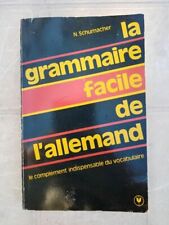 Shumacher grammaire facile d'occasion  Joinville