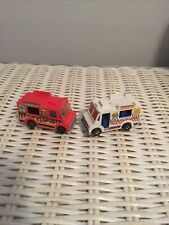 Usado, 1983 Hot Wheels Friburger's Grill Food Truck Van vermelho e branco fundido lote de 2 comprar usado  Enviando para Brazil
