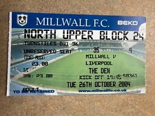 Ticket 2004 millwall for sale  DUNMOW