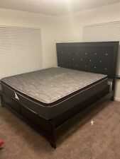 bed upholstered king platform for sale  Stone Mountain