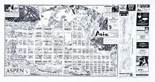 2007 Aspen Colorado Mapa Pictorial Chris King Ski Hill Alps Main Street GRANDE comprar usado  Enviando para Brazil