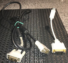 Adaptador DVI mini puerto DVI macho + cable de extensión de 33"" 4 pantalla de monitor Apple, usado segunda mano  Embacar hacia Argentina