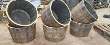 Used, Large Genuine Half Whisky Barrel With Drain Hole! Planter Pot for sale  Shipping to South Africa