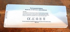 BATTERIA si adatta Apple MacBook 13" A1181 2006 2007 2008 2009 A1185 60Wh 5600mAh usato  Spedire a Italy