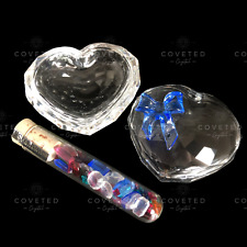 RARE Swarovski Crystal JEWEL SWEETHEART 219966 Trinket Box Blue Mint Boxed Heart for sale  UK