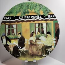 Guy Buffet MARCHE AUX FLEURS Cafe La Provence 11" prato de jantar de porcelana Japão comprar usado  Enviando para Brazil