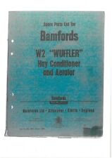 Bamford W2 Wuffler Tedder Hay Conditioner & Aerator Parts Manual for sale  Shipping to Ireland
