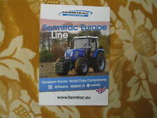 Farmtrac Europe Line traktor brochure broszura broszura   na sprzedaż  Wysyłka do Poland