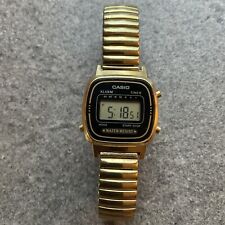 Relógio feminino digital quartzo temporizador alarme CASIO 3191 LA670W tom dourado estojo/banda D comprar usado  Enviando para Brazil