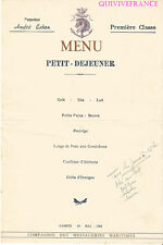 Mn290 menu paquebot d'occasion  Le Beausset