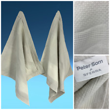 Lot 2 Sferra x Peter Som Euro Continental Shams Portugal Cotton Pique Off White for sale  Shipping to South Africa