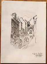 Dessin 1963 montmartre d'occasion  Langres