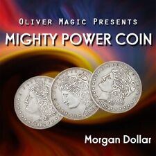 Usado, Moeda Mighty Power (Dólar Morgan) por Oliver Magic Trick Close Up Magic Fun Stage comprar usado  Enviando para Brazil