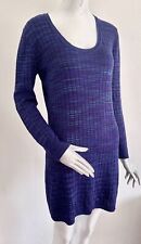 Mini Vestido MISSONI Tejido Crochet Lana Virgen Viscosa Púrpura Zig-Zag Talla IT 46 L segunda mano  Embacar hacia Argentina