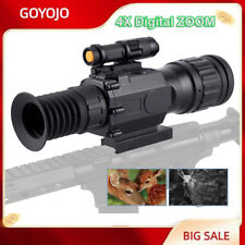 Used, GOYOJO 4X Digital Night Vision Rifle Scope Hunting Sight IR 720P Camera W/ DVR for sale  Shipping to South Africa