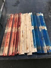21 x UNION JACK Reclaimed Pallet Boards RED WHITE BLUE Wood Timber Wall Art, used for sale  Shipping to South Africa