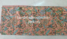 Indian Handmade Floral Print Queen Cotton Kantha Quilt Throw Blanket Bedspread, used for sale  Shipping to South Africa