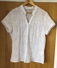 Ladies white blouse for sale  BURNTWOOD