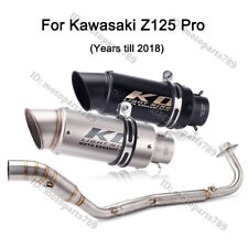 Para sistema de escape completo Kawasaki Z125 Pro cabezal tubo escape 51 mm silenciador baffle segunda mano  Embacar hacia Argentina