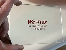 Glass vtg westrex for sale  Shipping to Ireland