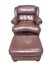 club armchair leather brown for sale  Canton